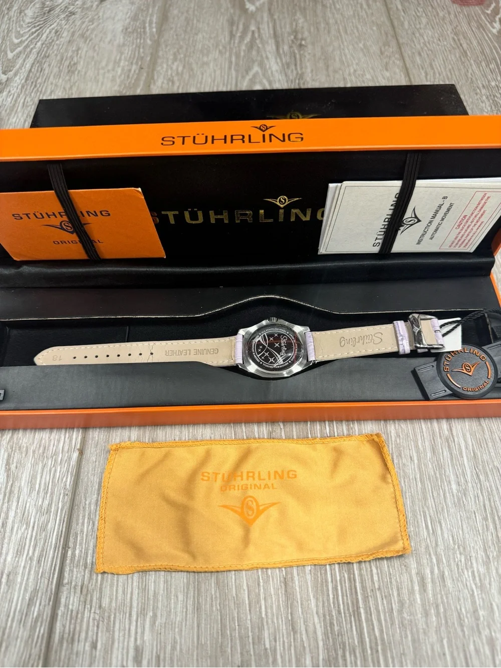 Stührling Original Gala 231D.1115V61 Women’s Quartz Watch Lacender Crystal Bez